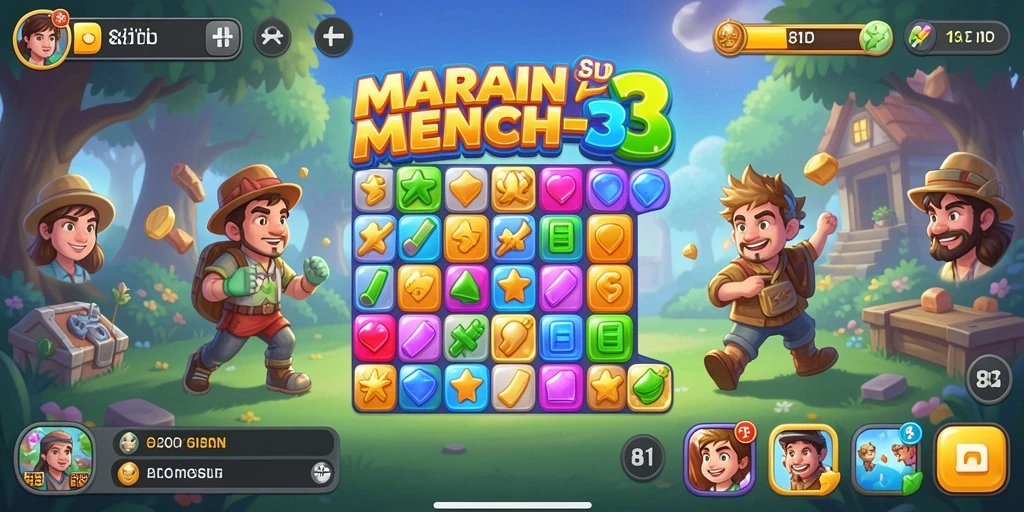Tampilan gameplay 8ID yang penuh warna dan menantang.