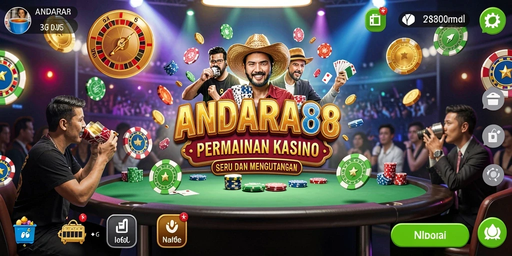 Screenshot gameplay ANDARA88 menampilkan pengalaman kasino yang mendebarkan.