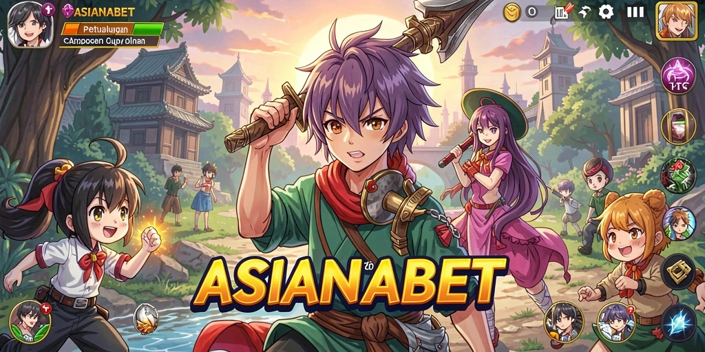 Tampilan gameplay ASIANABET yang mengesankan dan penuh warna.