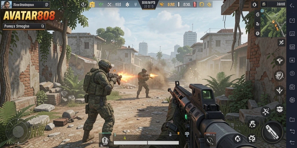 Tampilan gameplay seru dan mendebarkan dari AVATAR808.
