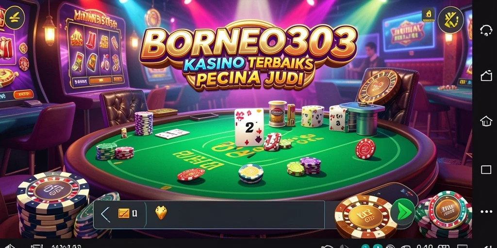 Screenshot gameplay BORNEO303 yang menampilkan momen mendebarkan di Kasino.