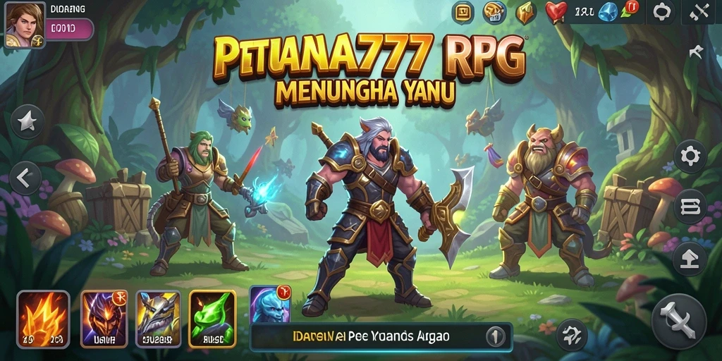 Screenshot dari gameplay DANA777 yang menampilkan aksi petualangan RPG.