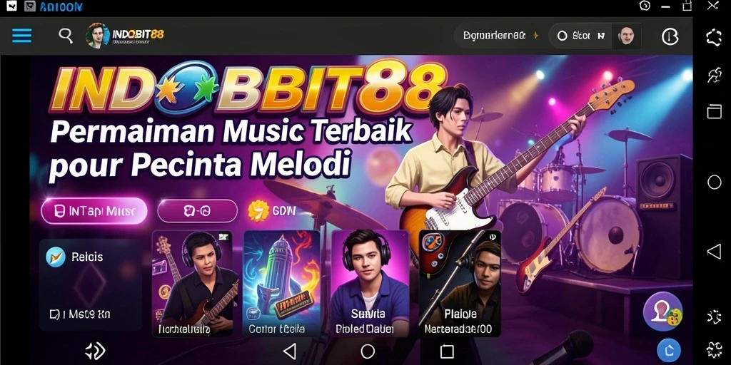Tampilan menarik dari gameplay INDOBIT88 untuk pengalaman musik yang seru.