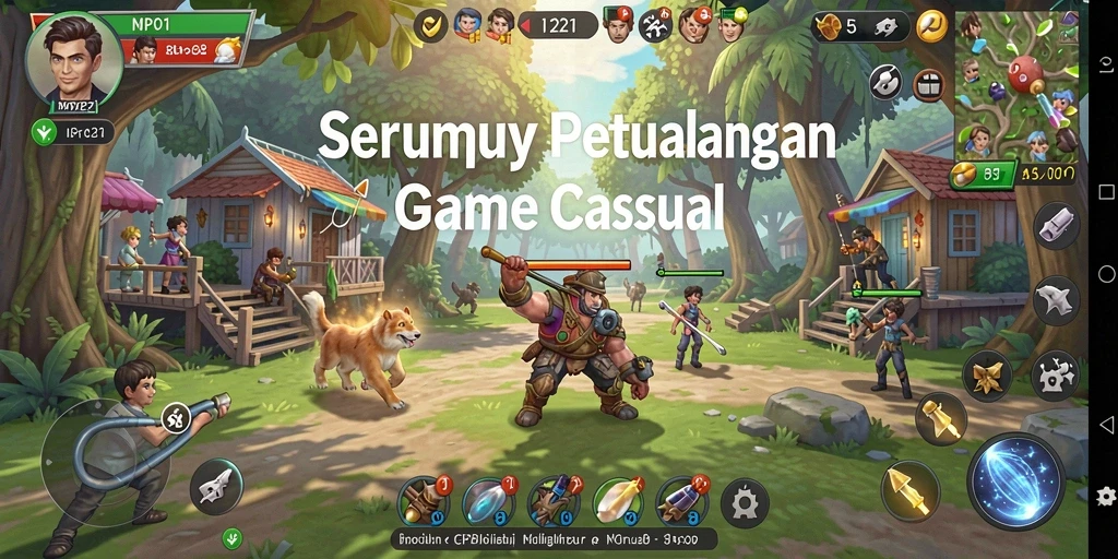 Screenshot utama MPO1221: gameplay seru dan penuh warna.