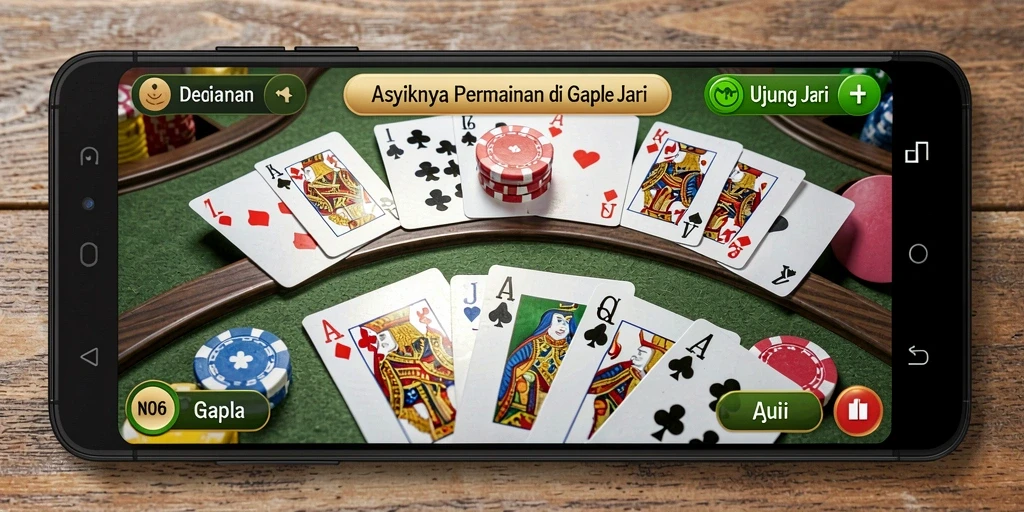 Tampilan gameplay seru dalam permainan Gaple N06.