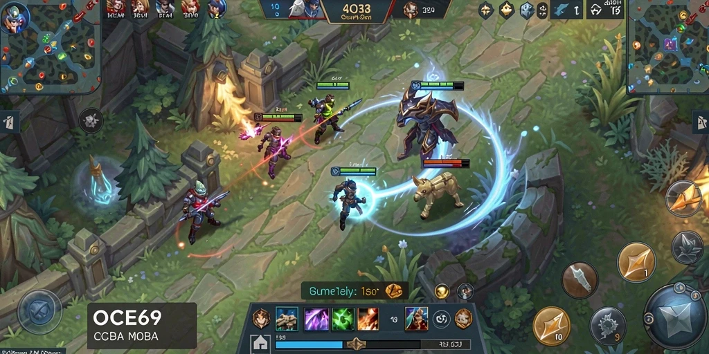 Gameplay intens di OCE69 dengan karakter yang berbeda-beda.