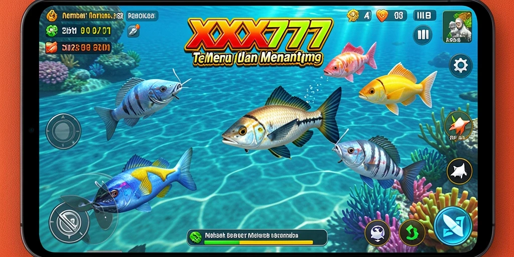 Tampilan gameplay XXX777 menampilkan aksi menembak ikan yang seru dan menantang.
